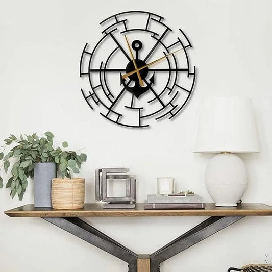 Ship Anchor 3D Wall Clock